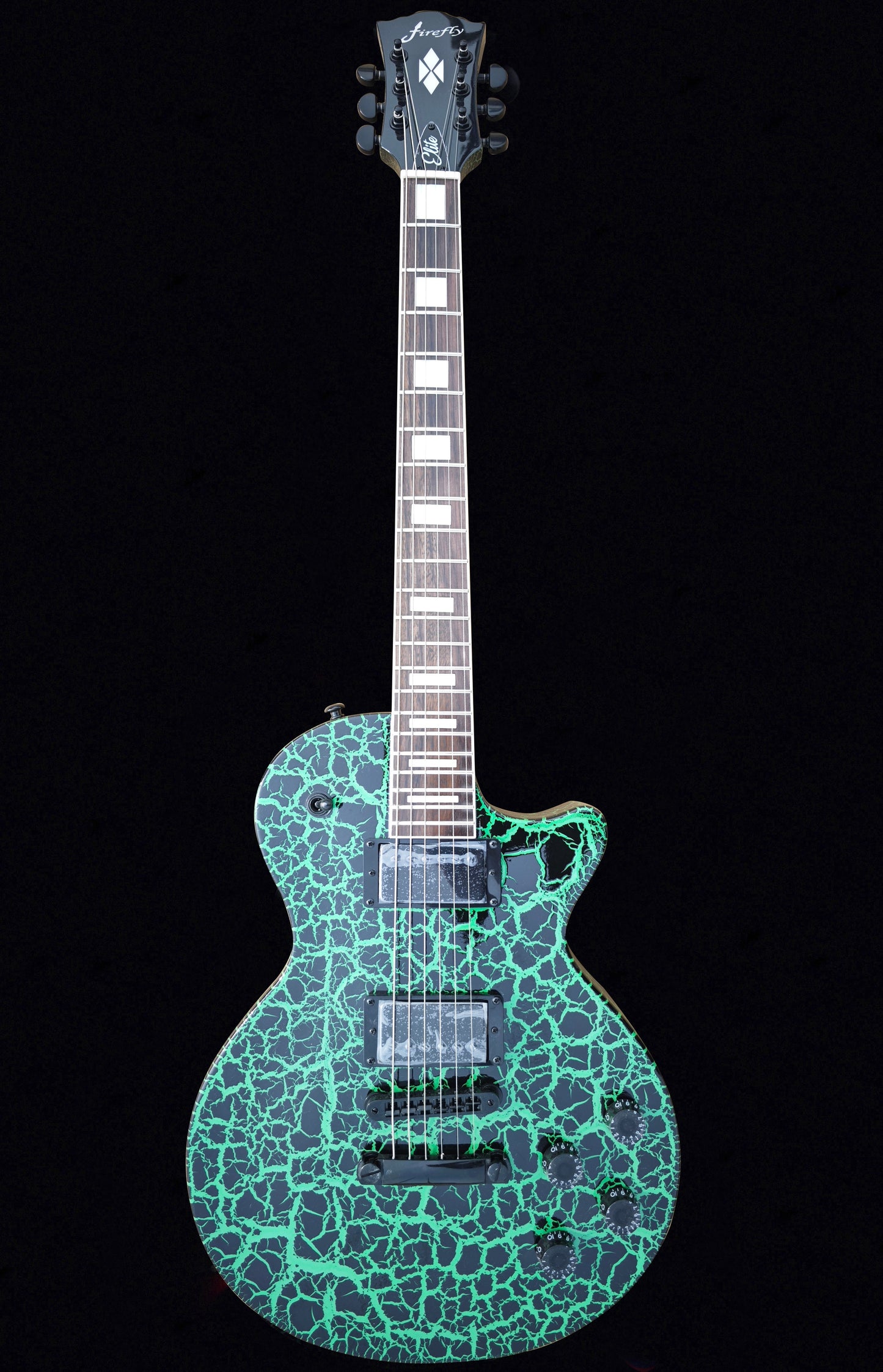 Promotion!NEW Firefly FFSP ELECTRIC GUITARS (Green Crackle Color)