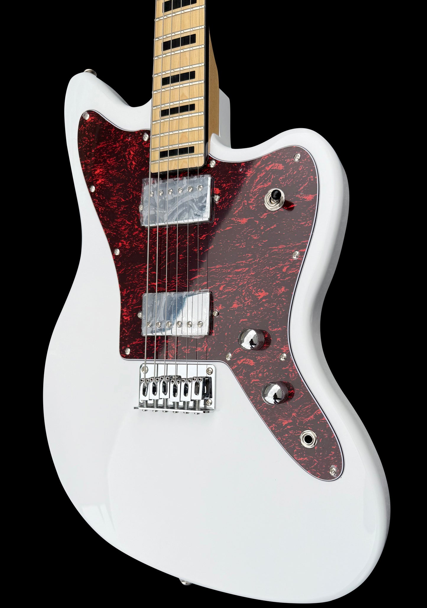 New Firefly FFJA VI 24 Frets Baritone Electric Guitar (White Color )