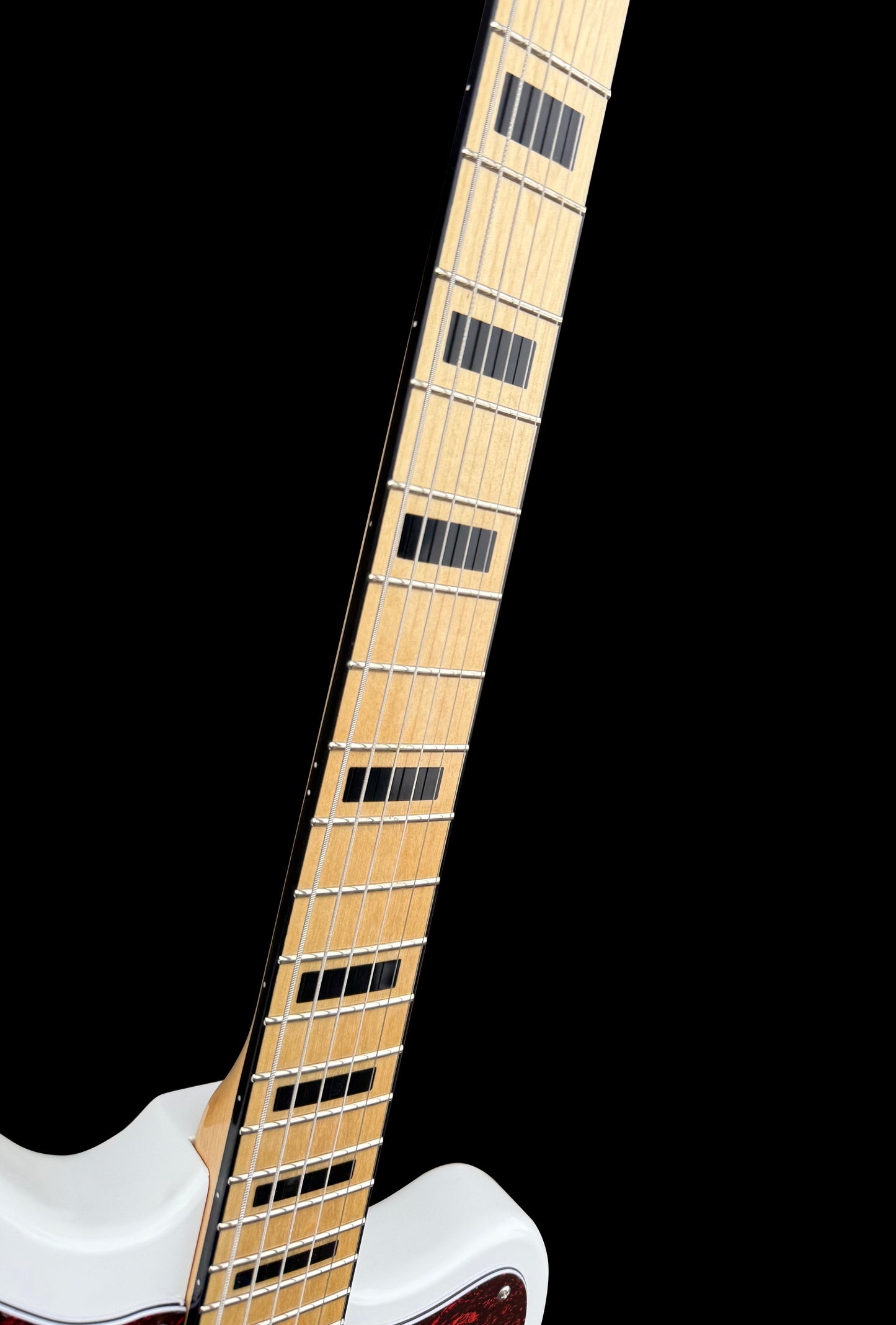 New Firefly FFJA VI 24 Frets Baritone Electric Guitar (White Color )