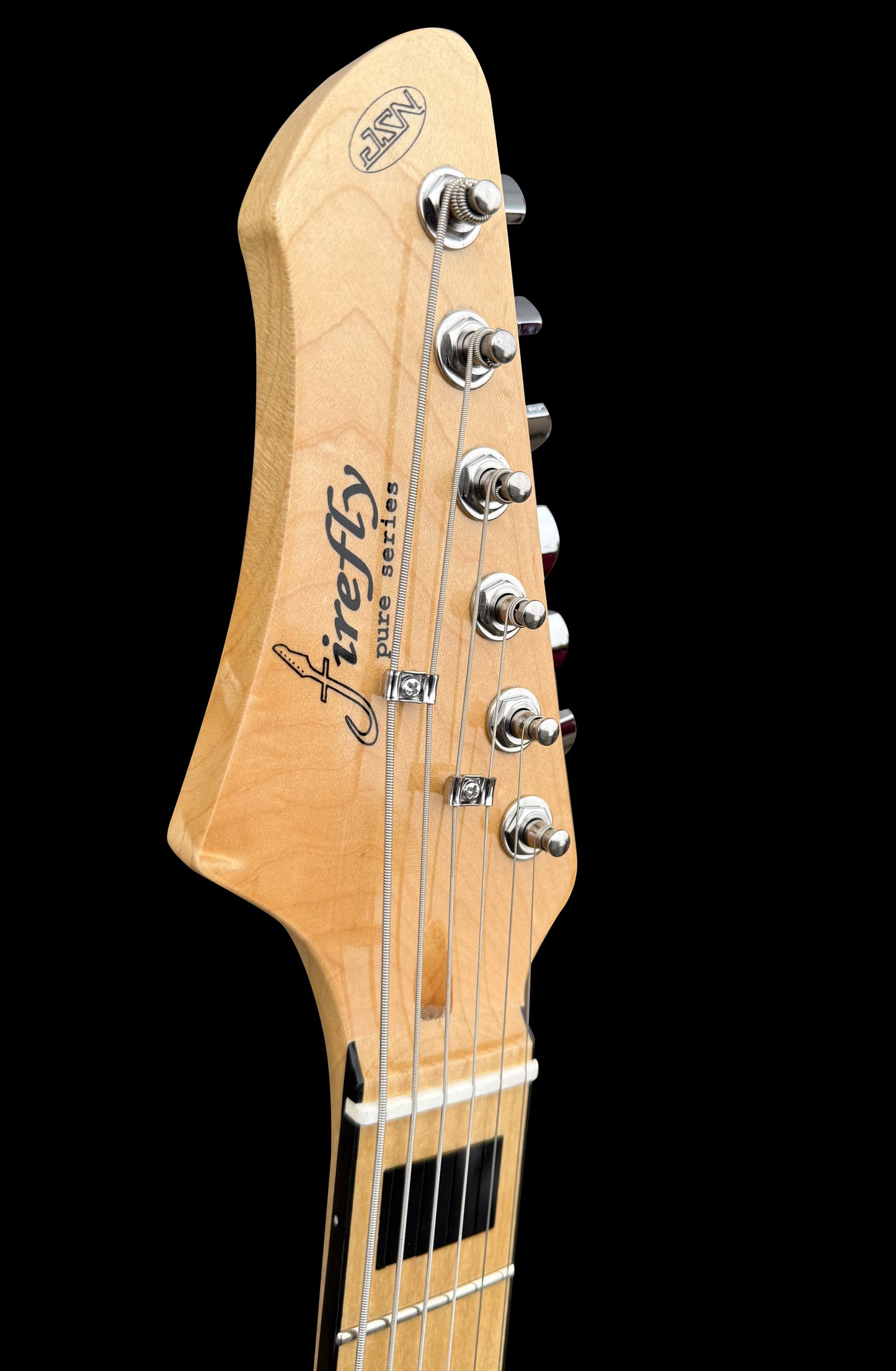 New Firefly FFJA VI 24 Frets Baritone Electric Guitar (White Color )