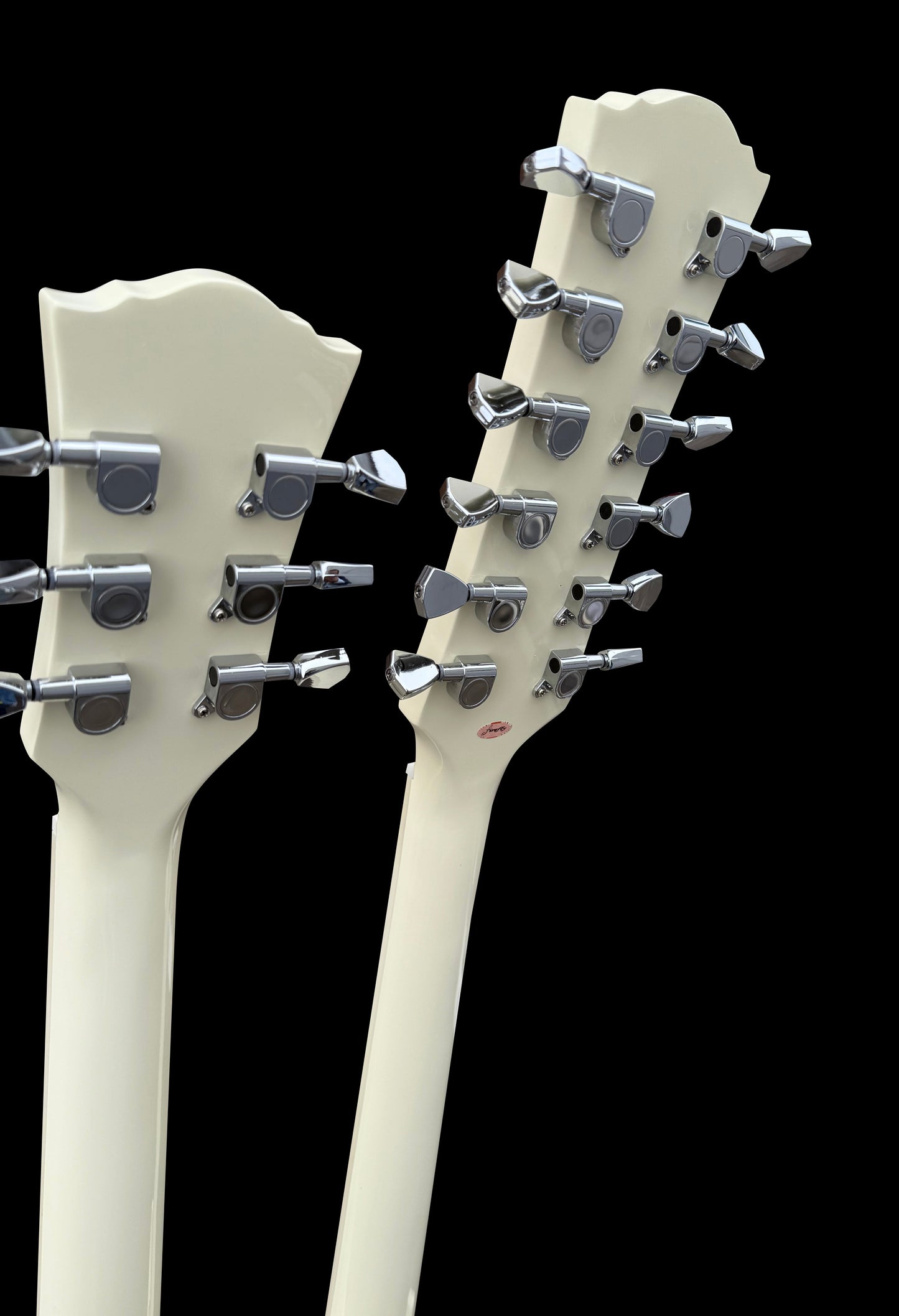 Firefly Double Necks 12 Strings +6 Strings FFLGS Electric Guitar With Hardcase (OffWhite Color)
