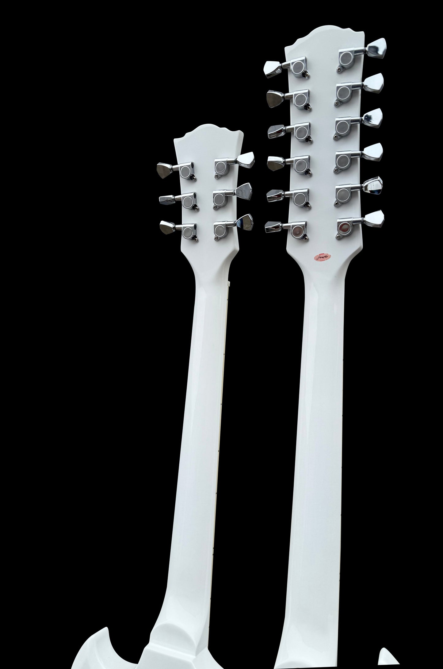 Firefly Double Necks 12 Strings +6 Strings FFLGS Electric Guitar With Hardcase(White Color)