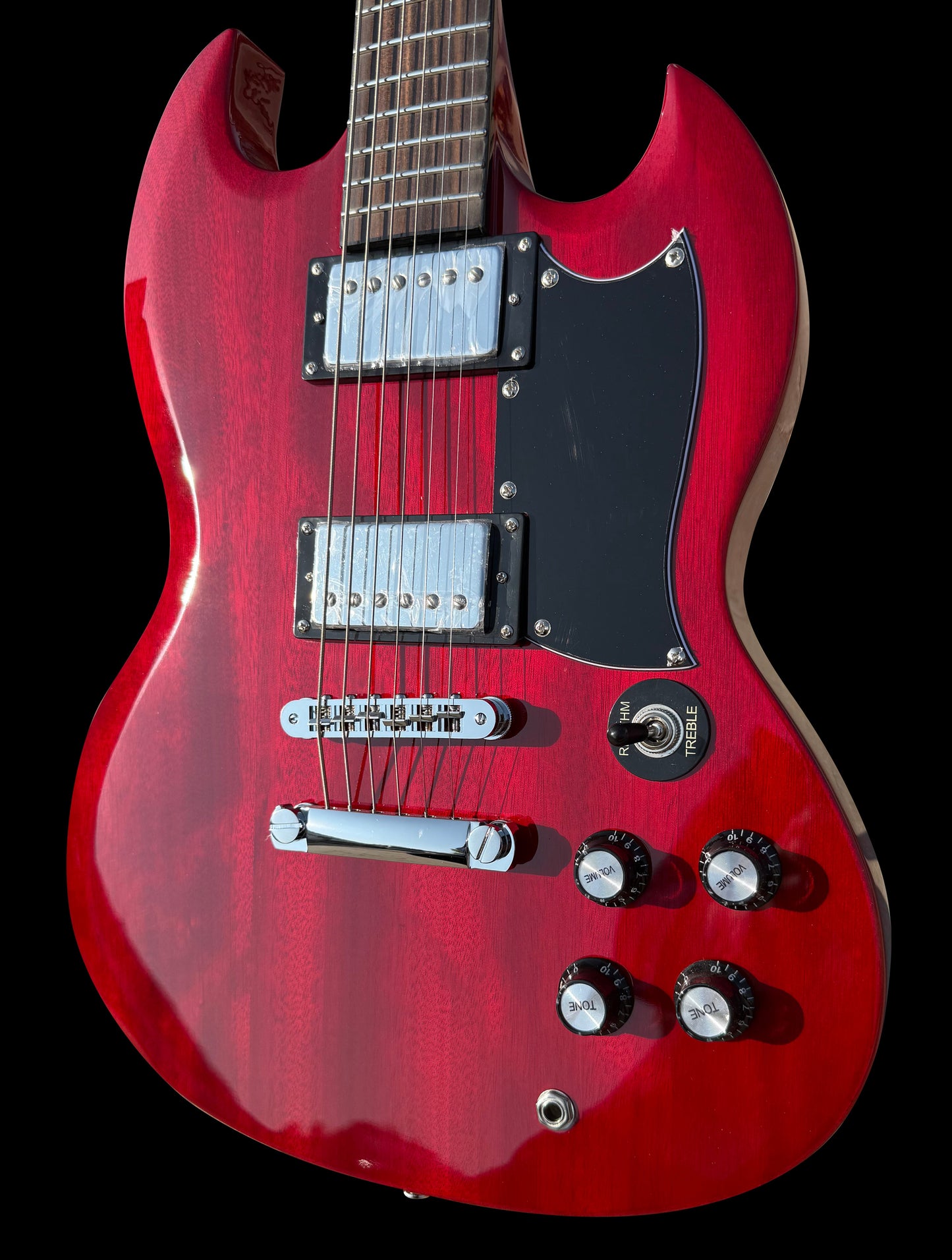 New Firefly FFLGS 28”Guitar Scale Baritone ELECTRIC GUITARS(Transparent Red Color)